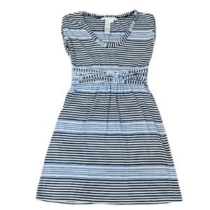 Max Studio Dress Knit Blue & White Stripe Size M